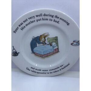 Peter Rabbit Nursery Plate by Wedgwood Plate 7”  - Beatrix Potter